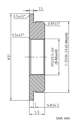 Abmessung EOP0110